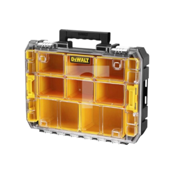 【得偉 DEWALT】DWST82968-1 透明蓋防水收納箱