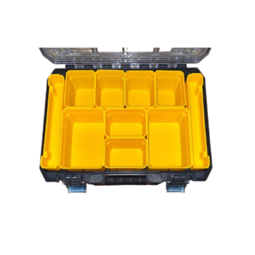 【得偉 DEWALT】DWST82968-1 透明蓋防水收納箱