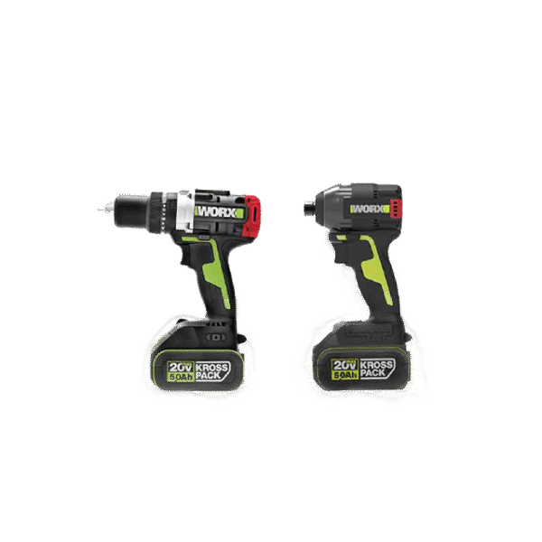 【威克斯 Worx】WU291-4｜20V 無刷鋰電衝擊起子機 + 電鑽組合