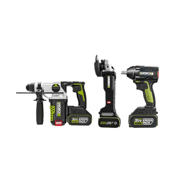 【威克斯 Worx】WU939｜20V 超CP值無刷鋰電衝擊起子機 + 砂輪機 / 電鑽套組