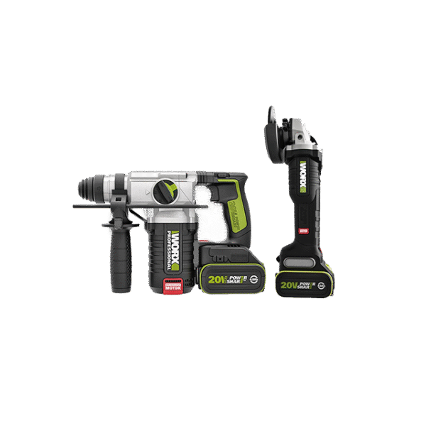 【威克斯 Worx】WU947｜20V 無刷鋰電電鑽 + 砂輪機套裝